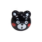 Cartoon Character Bear Head Acrylic Beads 17mm Colorful 10pcs 22