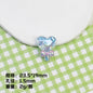 Plating Glitter Faceted Heart Lollipop Resin Beads 23.5x19mm 20pcs 7