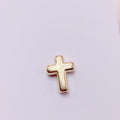 Cross CCB Plastic Acrylic Beads 15mm Metallic Gold Silver 100pcs 5