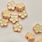 Flower Metal Beads 10mm Baking Painted Two-Color Zinc Alloy 10pcs 16