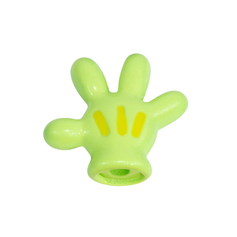 Colorful Mickey Gloves Acrylic Beads 18mm 20pcs 11