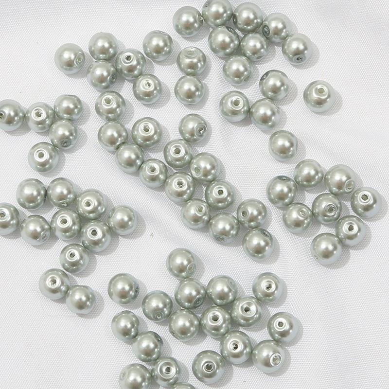 Pearl Round Glass Beads 10mm Luminous Mixed Colors 40pcs 17