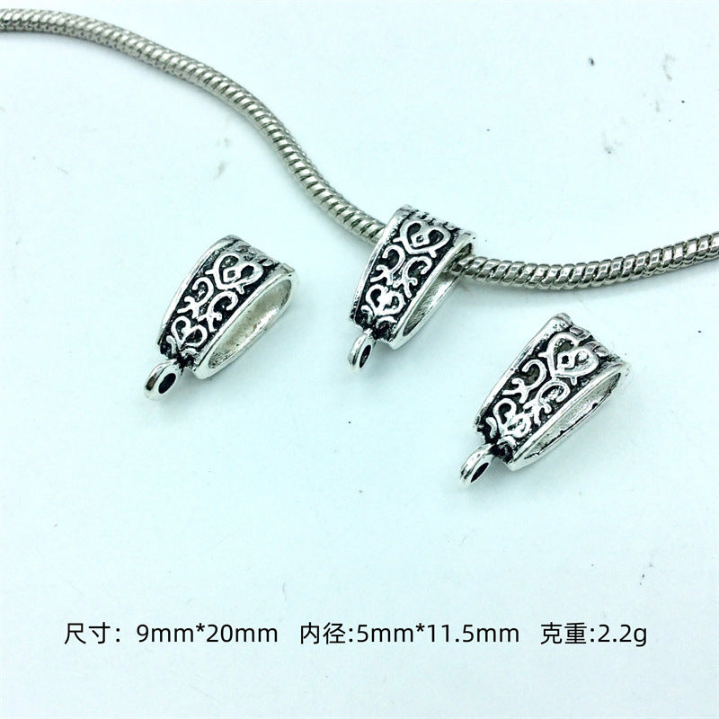 Alloy Bead-Hanger Spacer Beads Vintage Tibetan Style 100pcs 15