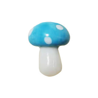 Mushroom Glass Beads 15mm 20mm Glossy Colorful Caps with Spots 100pcs 15