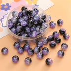 Crackle Round Glass Beads 8mm Multicolor Mixed 30pcs 7