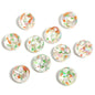Transparent Butterfly Acrylic Beads 16mm Iridescent Plated 50pcs 9