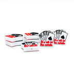 Silicone Focal Beads Poker Cards Red Script Black Spades 20pcs 4