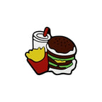 Silicone Focal Beads Fanta Burger Fries Snacks Red Smiling Face 20pcs 6