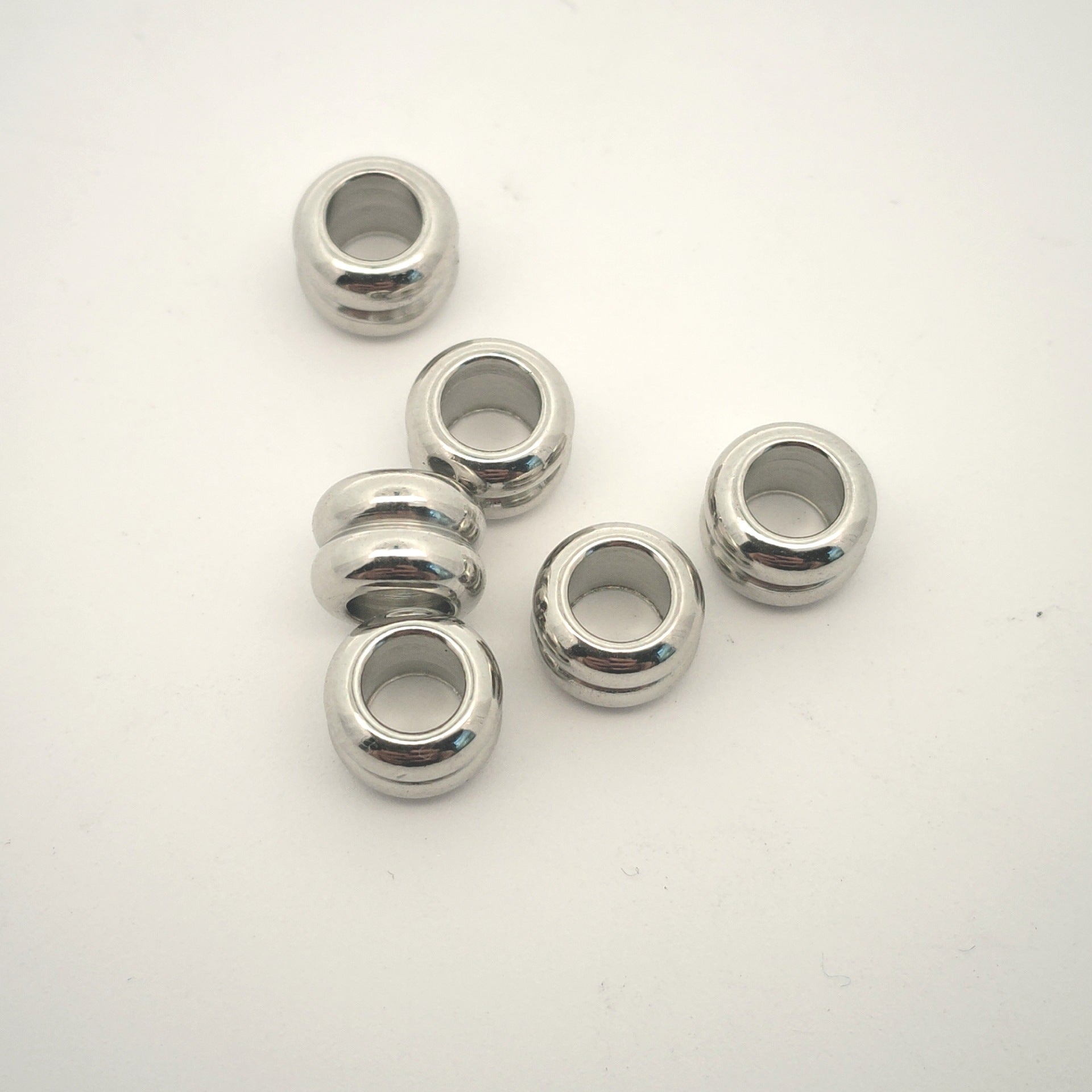 Stainless Steel Double Arc Spacer Beads 5-7mm 100pcs 8