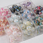 Shimmer Butterfly Inside Round Resin Beads 16mm Mixed Colors 20pcs 2