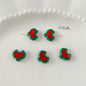 Christmas Series Metal Beads Baking Painted Alloy 20pcs 27