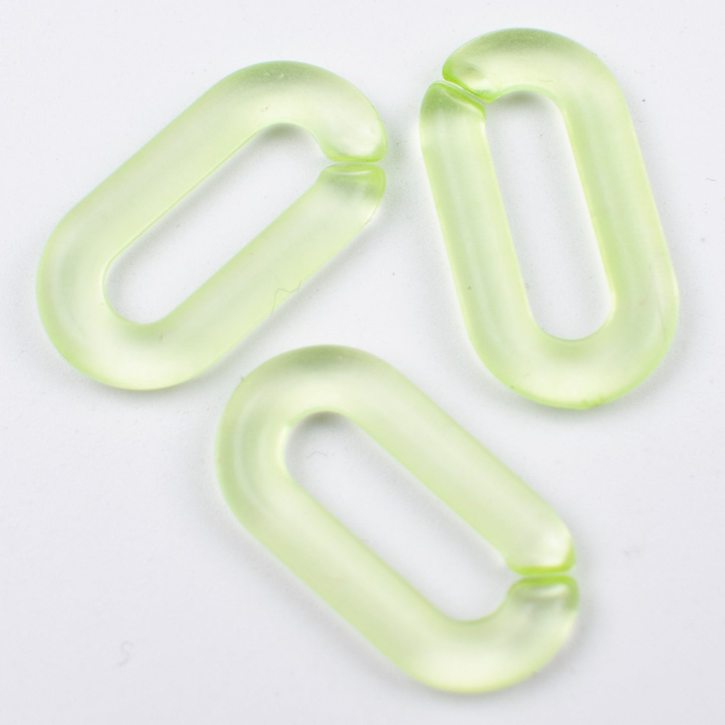 Matte Clear Acrylic Open Chain Links 20mm Colorful 100pcs 12