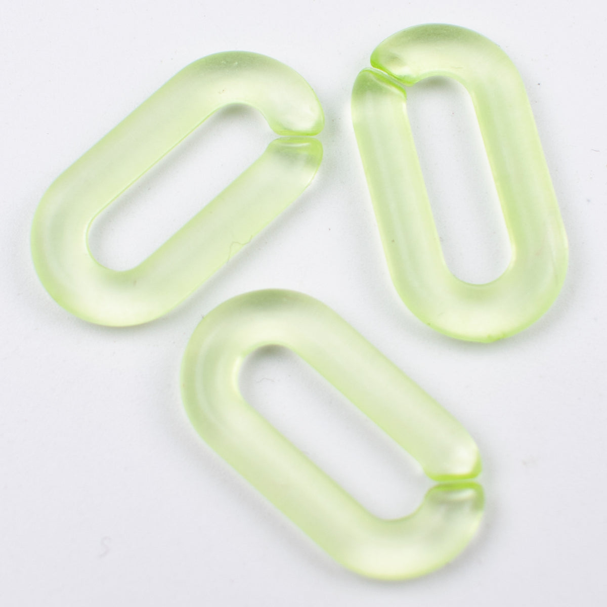Matte Clear Acrylic Open Chain Links 20mm Colorful 100pcs 12