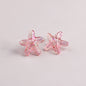 Plating Transparent Starfish Acrylic Beads 19mm Assorted Colors 100pcs 12