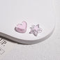 Double Sided Star & Heart Acrylic Beads 11mm Enamel Glossy 50pcs 7