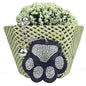 Rhinestone Cat Claw Keychain with Suede Tassel Zinc Alloy Material 4