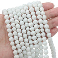 Frosted Round Glass Beads 8mm Soft Matte Pastel Colors 70pcs 6