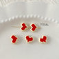 Christmas Series Metal Beads Baking Painted Alloy 20pcs 26