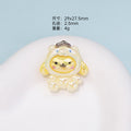 Glossy Sanrio Character Resin Beads Cute Costume Design 10pcs 6