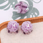Flower Cluster Clay Beads 23mm Polymer Roses with Bow 5pcs 11