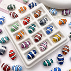 Hand Painted Fish Ceramic Beads 13x19mm Glazed Clownfish 1pc