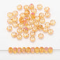 Glass Faceted Spacer Beads 8mm Plating Metallic Color 60pcs 15