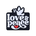 Silicone Focal Beads Love Peace STOP WAR Phrase and Dove Heart 20pcs 5