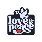 Silicone Focal Beads Love Peace STOP WAR Phrase and Dove Heart 20pcs 5