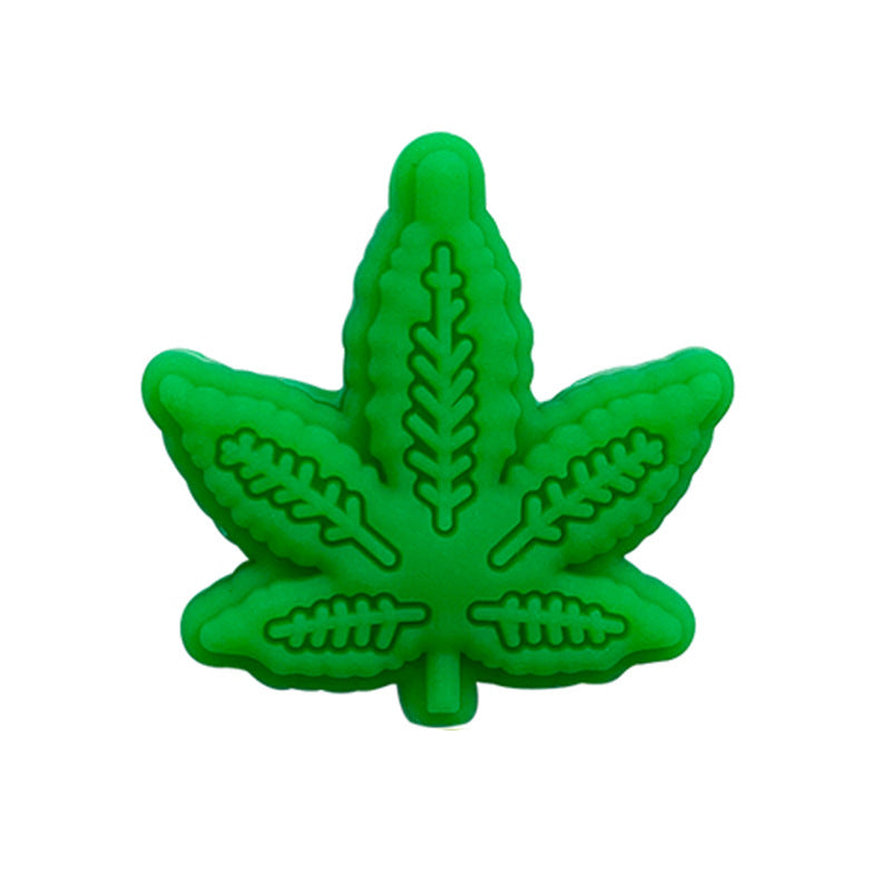 Silicone Focal Beads Maple Leaf Detailed Veins 20pcs 3