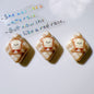 Rhombus Acrylic Beads 18x23mm Cartoon Bakery Pastry Design 10pcs 9