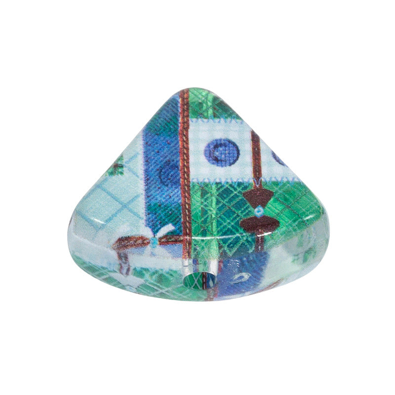 Cake Slice Acrylic Beads 21mm Colorful Mixed 10pcs 9