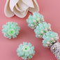 Flower Tiered Ball Resin Beads 22mm Vintage Pearl Accent 5pcs 11