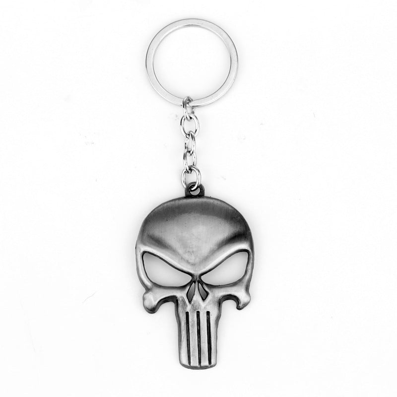 Skull Bottle Opener Keychain Metal Zinc Alloy Glowing Eyes 8