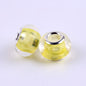 Acrylic Spacer Beads 14mm Glossy Transparent Dyed Core 100pcs 6