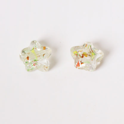 Lampwork Glass Beads Star 15mm Vintage Foil Filled 50pcs 6