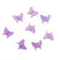 Transparent Butterfly Acrylic Beads 15x13mm Multicolor 40pcs 10