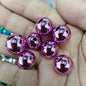 Plating Round Acrylic Beads 16mm Metallic Color Mirror Shine 100pcs 4