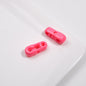 Painted 3D Pin Acrylic Beads 18mm Tiny Baking Colorful 50pcs 14