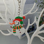 Cartoon Christmas Silicone Keychain Santa Claus Holiday Characters 12