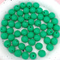 Painted Round Acrylic Beads 12mm Creamy Pumpkin Matte 100pcs 12