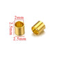 Stainless Steel Tube Metal Beads 1.5/2/2.5mm Crimp Style 200pcs 10