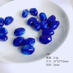 Blooming Color Irregular Resin Beads 21mm Swirling Multicolor 20pcs 3
