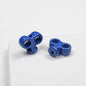 Painted Clockwork Spring Acrylic Beads 18mm Glossy Mixed Colors 20pcs 15
