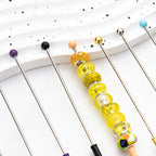 Beadable Alligator Clip Metal Toothed Colorful Slim Note Holder 2