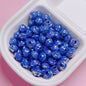 Plating Small Flying Saucer Acrylic Beads 10mm UV Colors Mixed 20pcs 16