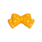 Polka Dotted Double Layer Bow Acrylic Beads 25mm Colorful Glossy 10pcs 14