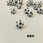 Lampwork Glass Beads Sea Urchin 11mm Handmade Polka Dotted 14pcs 22