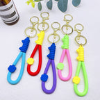 PVC Cat Claw Leather Lanyard Keychain Soft Rubber Paw Charm 4