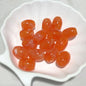 Vintage Elliptical Acrylic Beads 17mm Enamel Large Hole 200pcs 14