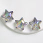 Transparent UV Plating Faceted Pentagram Love Acrylic Beads 19-20mm 50pcs 9